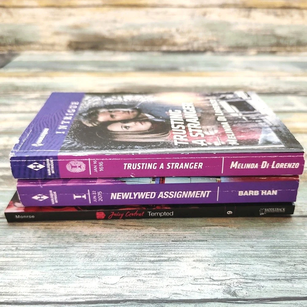 Lot of 3 Romance paperback Books‎ Harlequin Juicy Central Steamy TBR Reading